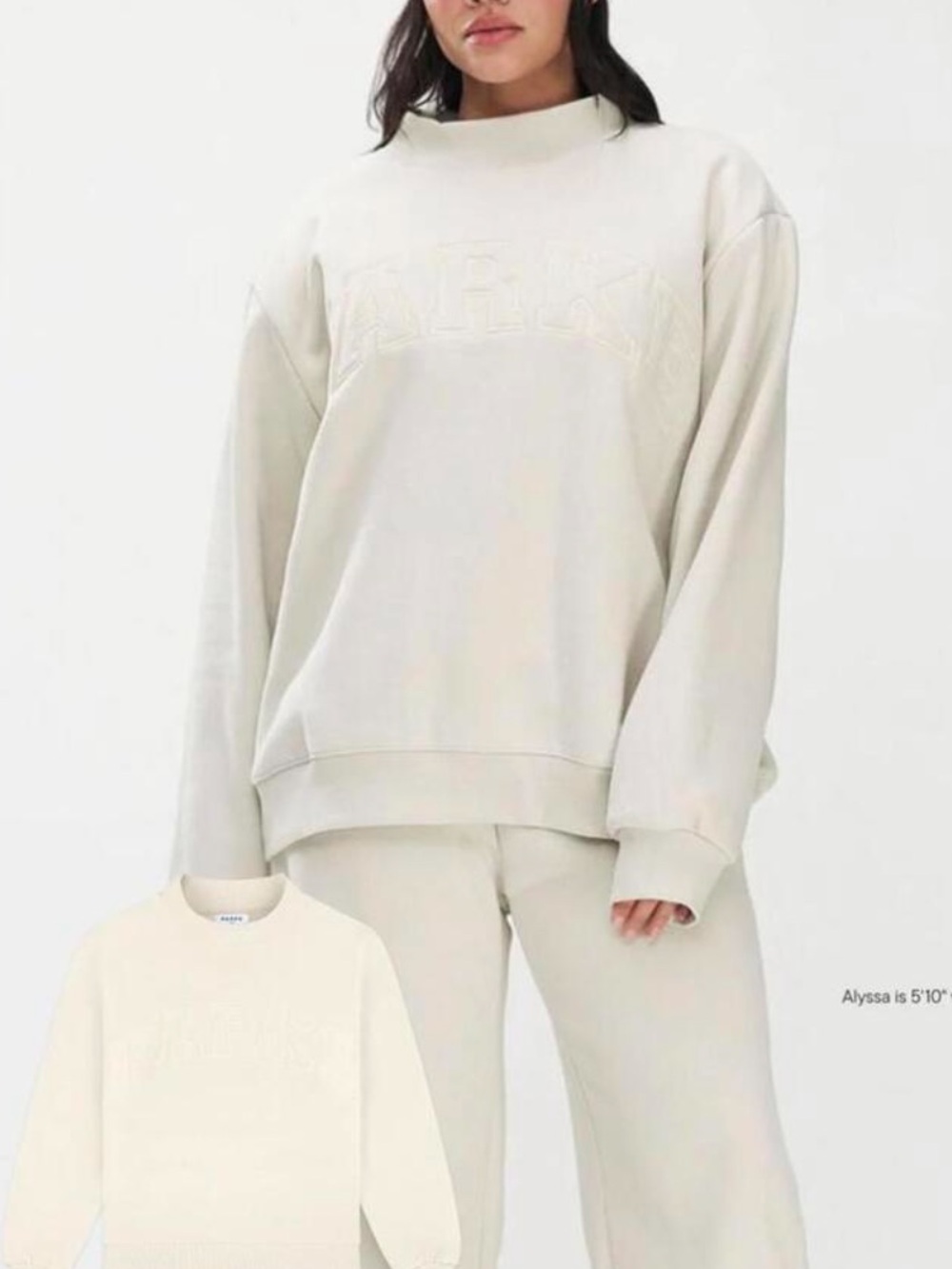 Parke Varsity Mockneck in Oat